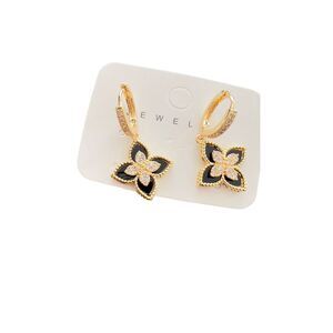 European fashion Round Synthetic Zircon earrings